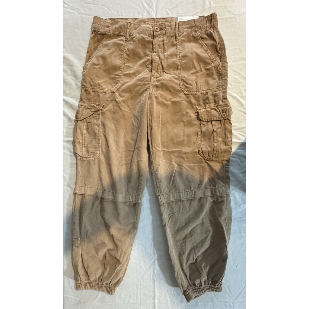 American Eagle Women's Corduroy Cargo Joggers Pants Size 14 Regular